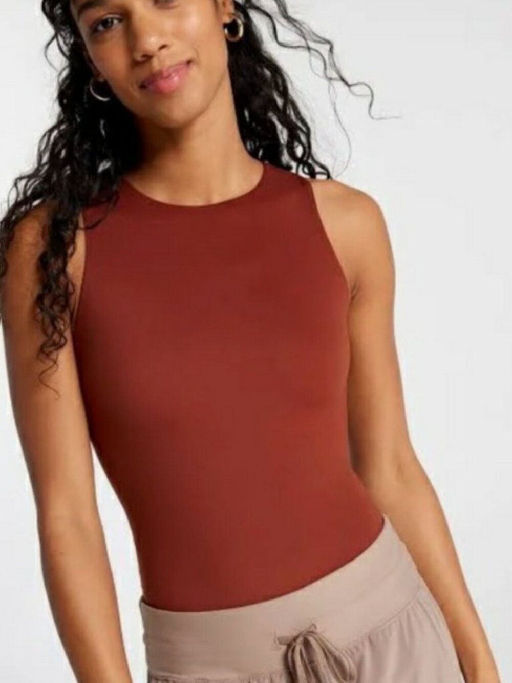 Calia Women's Inspire Tank Bodysuit in Red Brown size XXL NWT $68
